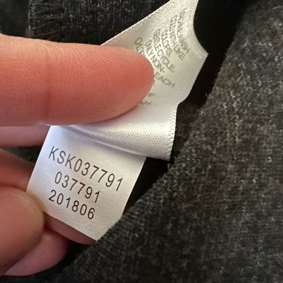 NWT J. JILL Ponte Pencil Skirt Pull On in Dark Charcoal - Picture 9 of 10